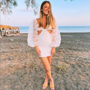 Sabo Skirt Luxe White Mini Dress